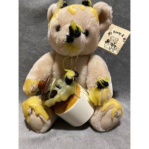 Vintage My Honey & Me Bear Bumble Bee & Honey Pot